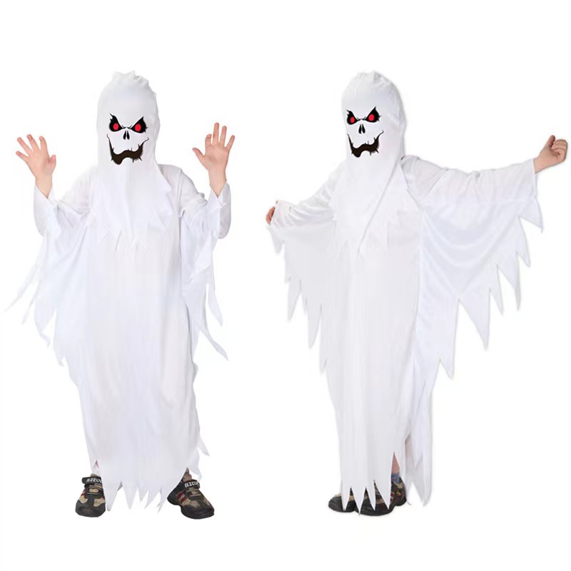 (110~120CM) Childrens Ghost Halloween Fancy Dress Costume