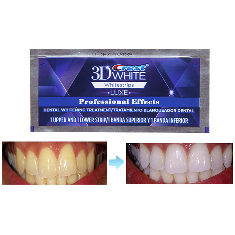 (5 Pouches) Crest. 3D White Whitestrips Professional Effect Tooth Whitening