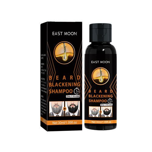 Hair Blackening Beard Shampoo Gray White Treatment Repair Nourish Natural Irritate Gray Covers Anti Loss Hair Care For Men Women