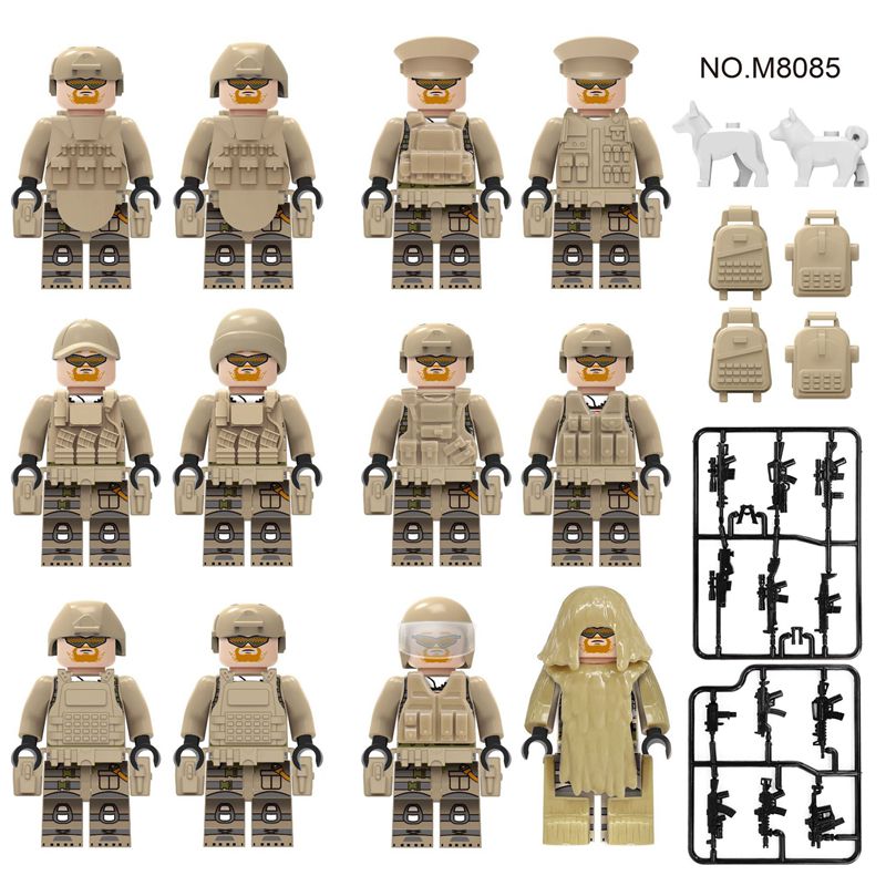 12PCS City Police Figures Building Blocks Toys
