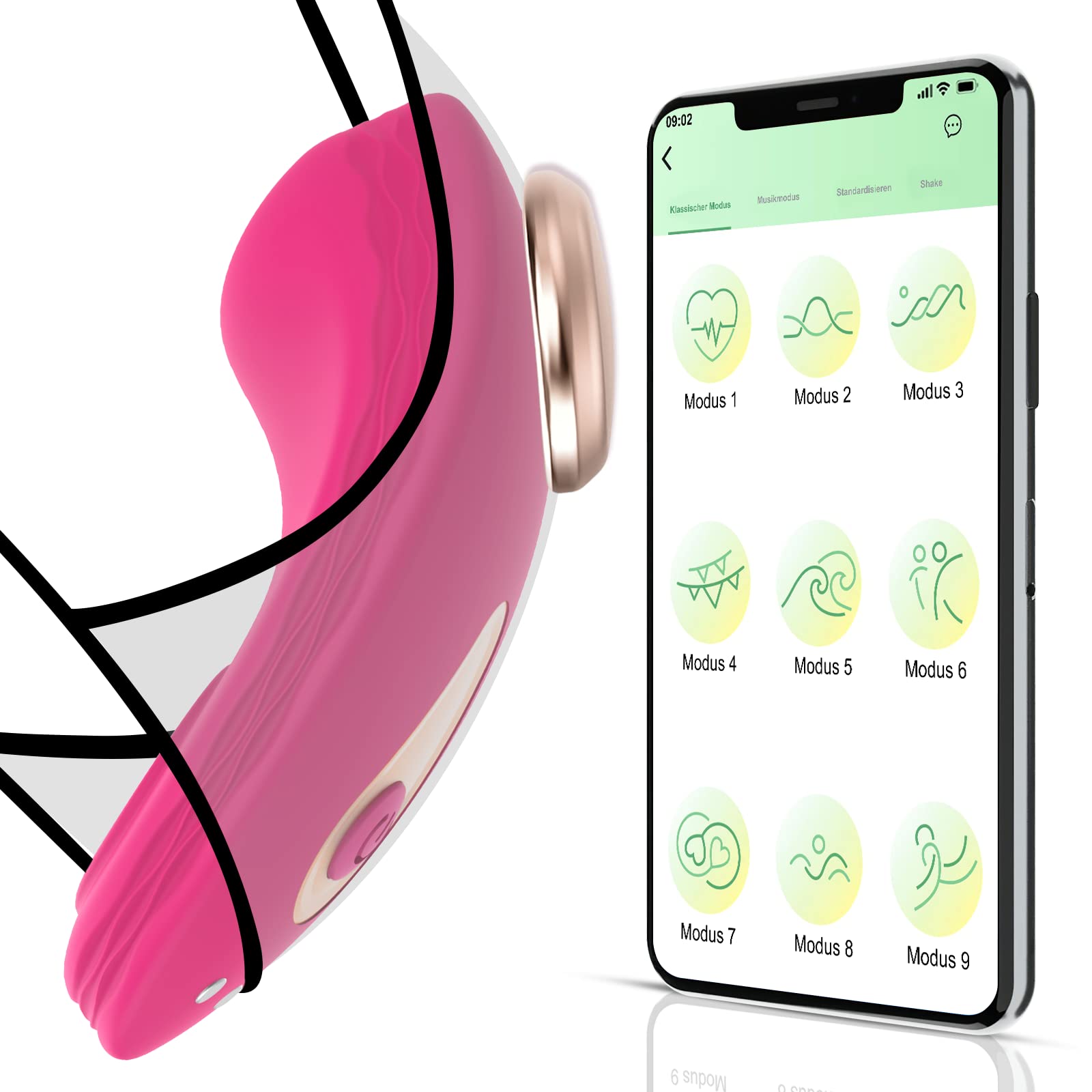 Wearable Vibrator Adult sex Toy for Women Clitoris Vaginal G-Spot Stimulator Magnetic Clip Vibrators with App