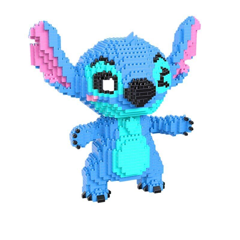 (Stitch 8001) Building Blocks Stitch Lilo Stitch Figure Cartoon Anime Model Building Bricks Puzzle Assembly DIY Toy Gift for Disney Fans Kids