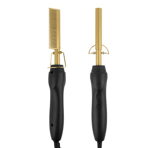 Electric Hot Comb Hair Straightener Hot Anti-Scald Portable Curling Flat Iron Salon for Home