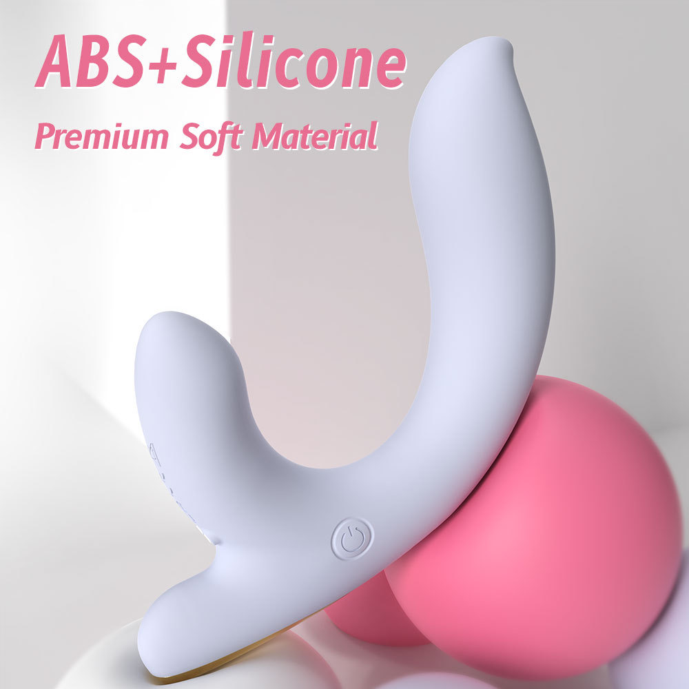(White) Portable Vibrators Sex Toys for Women Real Soft Smart Rechargeable Female Masturbation Pleasure Vibrator Fox Tail Adult Toys Cute Bendable Vibrator