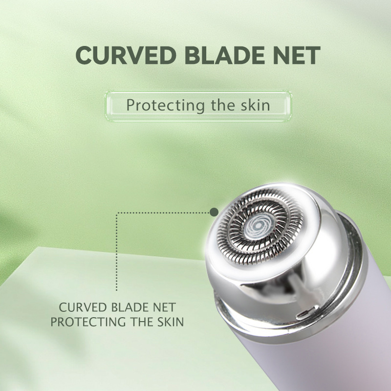 2 in1 USB Rechargeable Hair Remover for Women Compact Electric Shaver Nose Trimmer