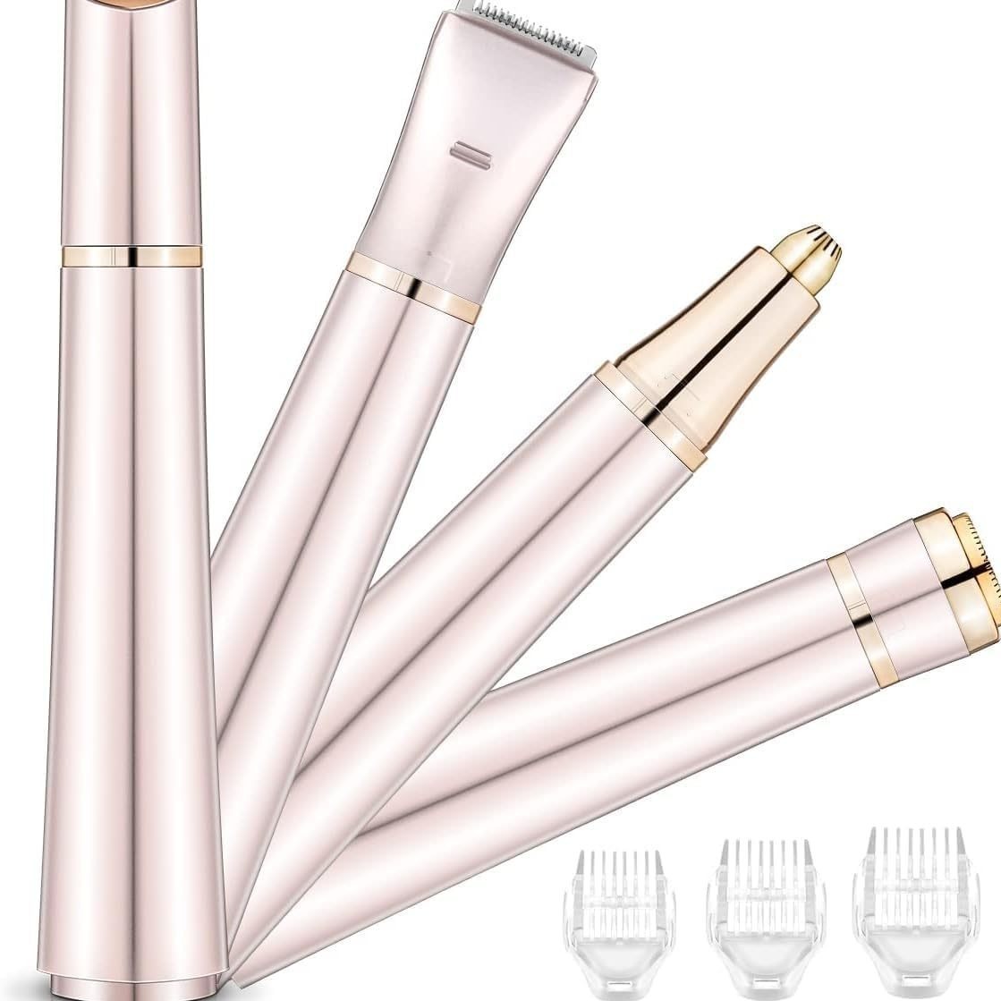 Mini 3 in 1 Electric Shaver & Eyebrow Trimmer for Women Waterproof Lipstick Style Hair Remover
