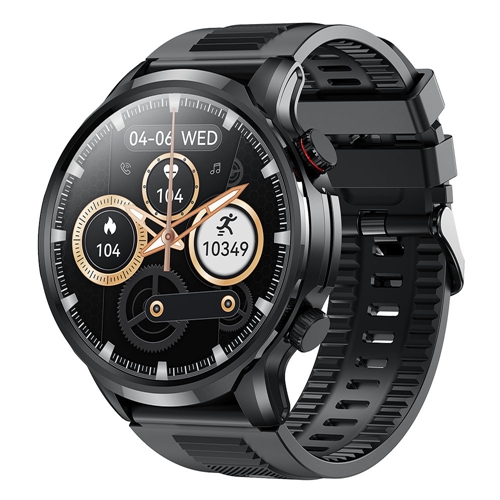 (Black) Smart Watch Men Heart Rate Bluetooth Call Smart Watch Waterproof Sports Fintess Tracker Women Smartwatch