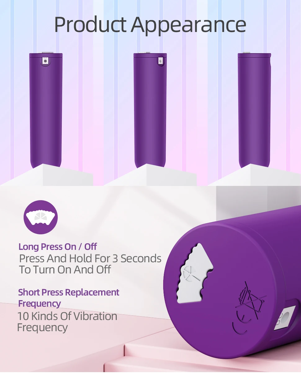 (Rose Red) Vibrator Sex Toys for Women Mini Bullet Dildo for Female 10 Speed Vibrating G Spot Clitoral Vaginal Massager Stimulator Adults Toys