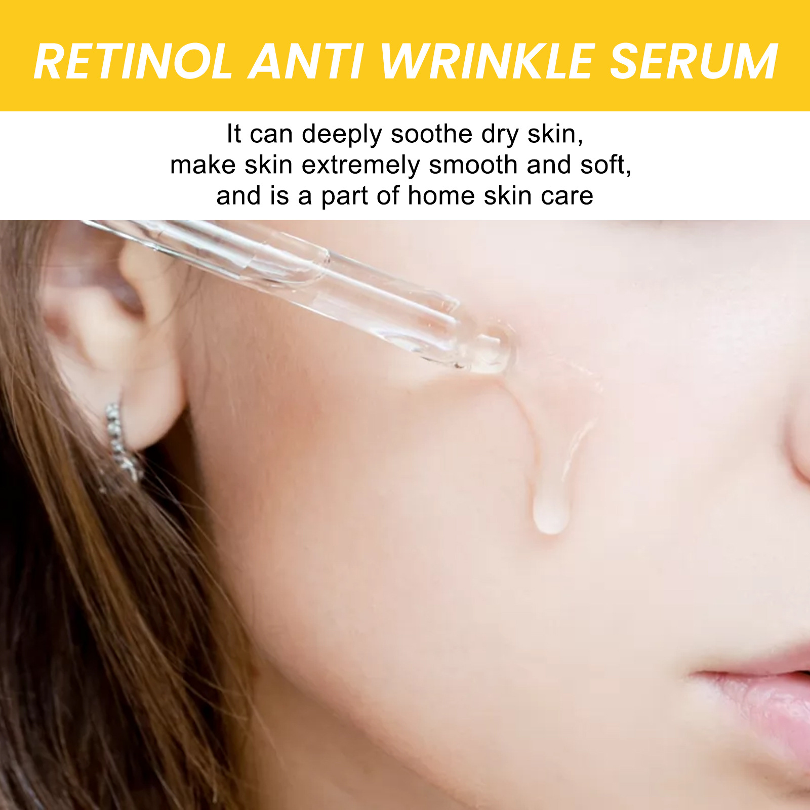 Retinol Anti Wrinkle Essence Instant Wrinkle Remover Face Serum Anti Aging Lifting Firming Fade Fine Lines Improves Skin Dullness Moisturize Beauty