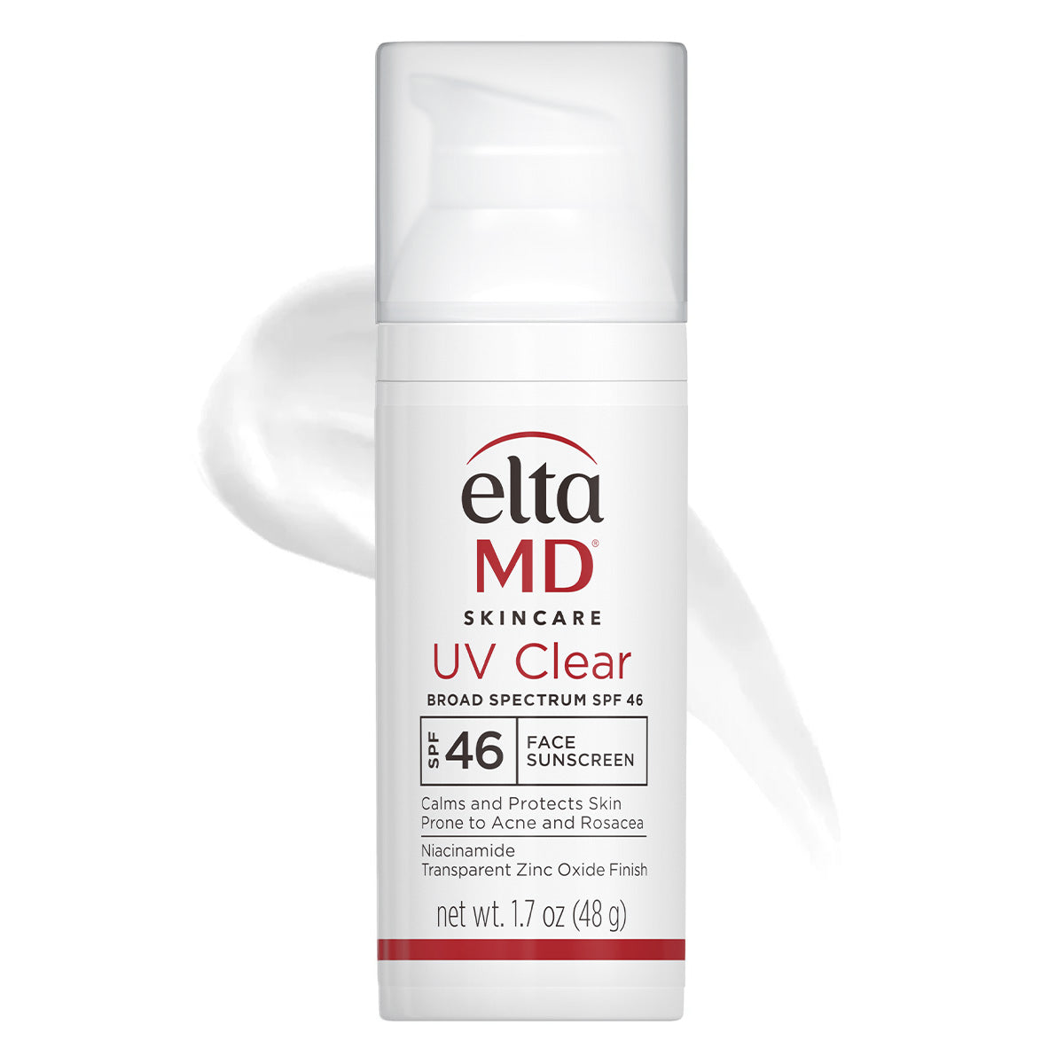 EltaMD UV Clear Facial Sunscreen Spectrum SPF 46. 1.7 oz / 48g