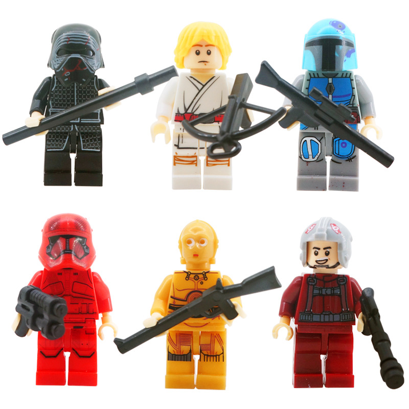 Soldiers Mini Figures Star War Character Set Building Blocks Toys Gift for Kids Party Bag Fillers Party Supplies Collectible Series