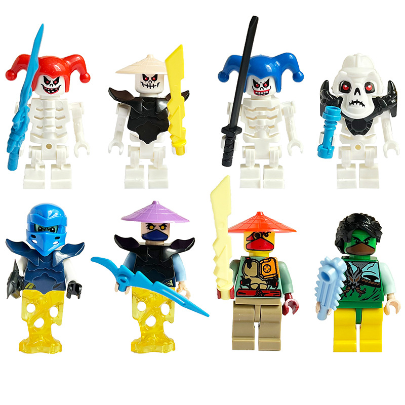 (Style B) Ninja Gold Building Blocks Humanoid Dolls Mini Characters Children Toys Birthday Gifts Cartoon Characters Party Favors