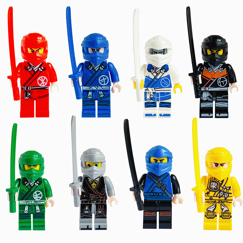 (Style B) Ninja Gold Building Blocks Humanoid Dolls Mini Characters Children Toys Birthday Gifts Cartoon Characters Party Favors