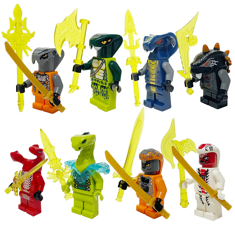 (Style B) Ninja Gold Building Blocks Humanoid Dolls Mini Characters Children Toys Birthday Gifts Cartoon Characters Party Favors
