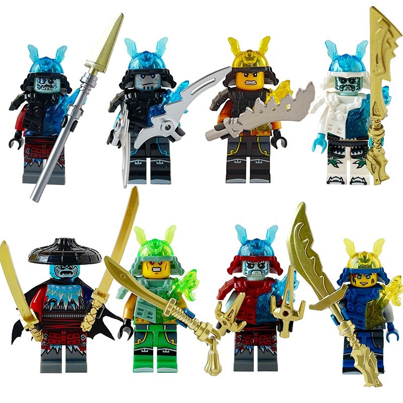 (Style B) Ninja Gold Building Blocks Humanoid Dolls Mini Characters Children Toys Birthday Gifts Cartoon Characters Party Favors