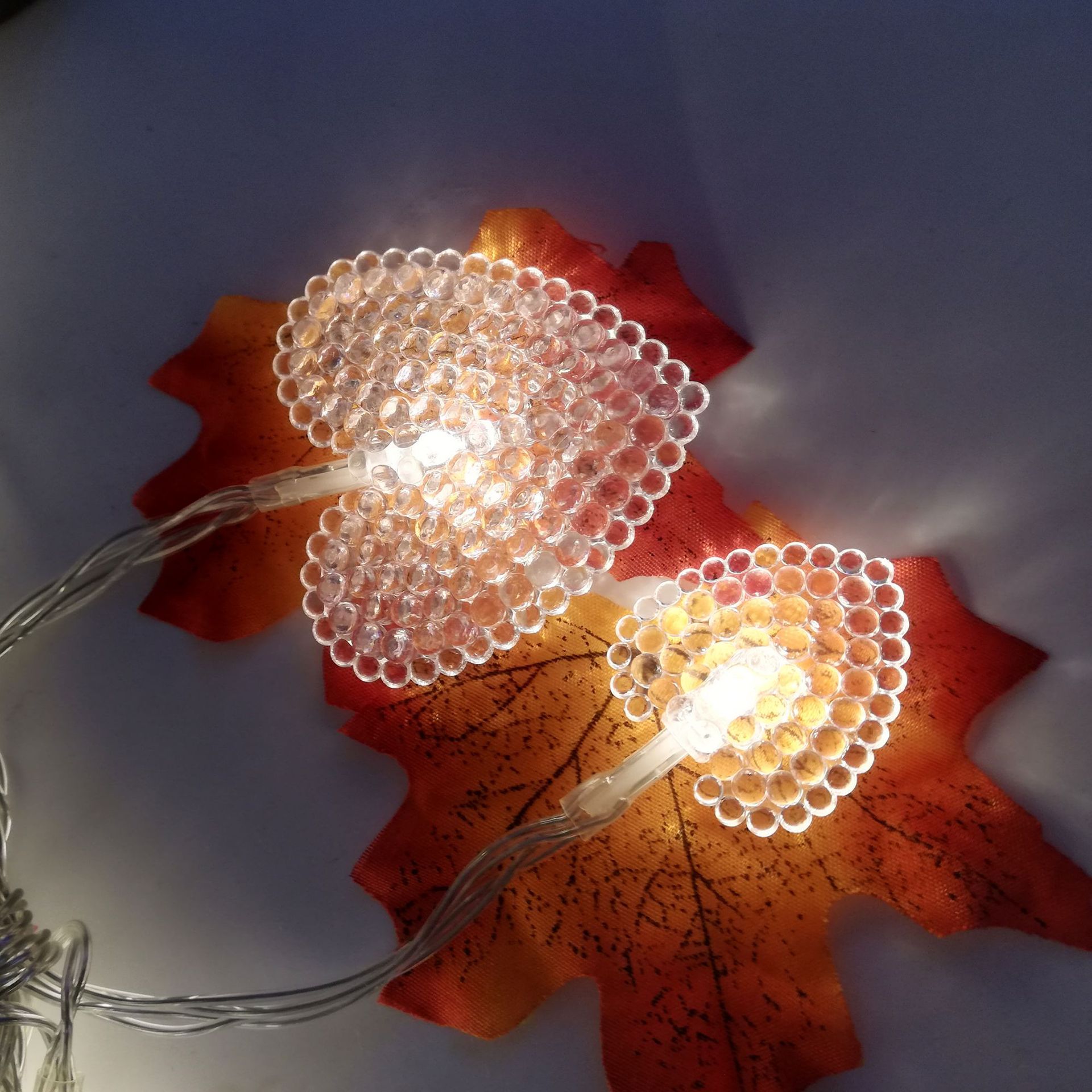 (RGB) Outdoor Waterproof Solar Love Lighting Chain 12 M 100 Light Small Heart