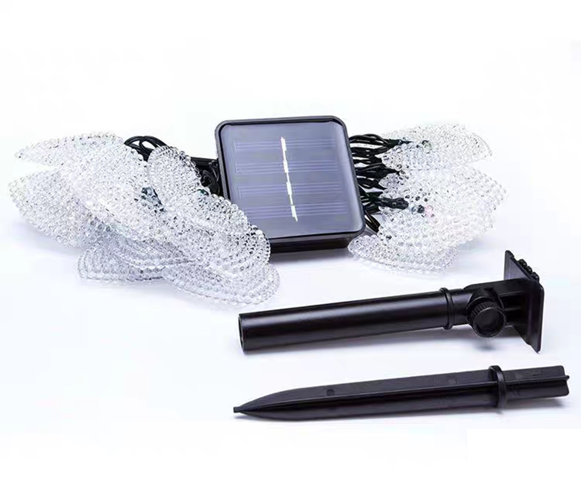 (RGB) Outdoor Waterproof Solar Love Lighting Chain 12 M 100 Light Small Heart