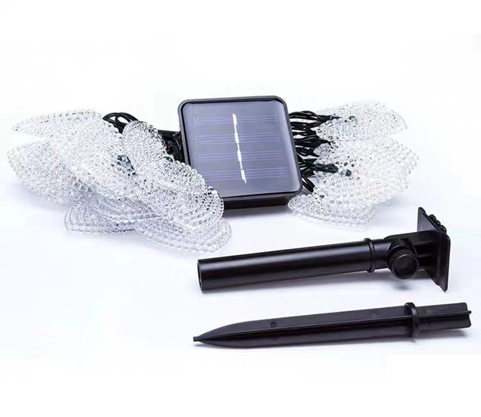 (RGB) Outdoor Waterproof Solar Love Lighting Chain 12 M 100 Light Small Heart