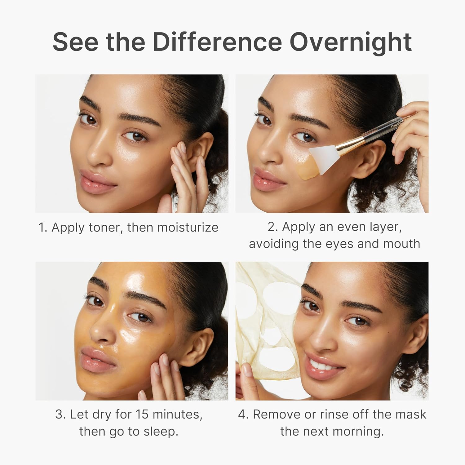 medicube Wrapping Mask Kojic Acid Turmeric Vitamin C Overnight Peel Off Facial Mask Brighten Defends Against Skin Stress Glowing Complexion Korean Skin Care