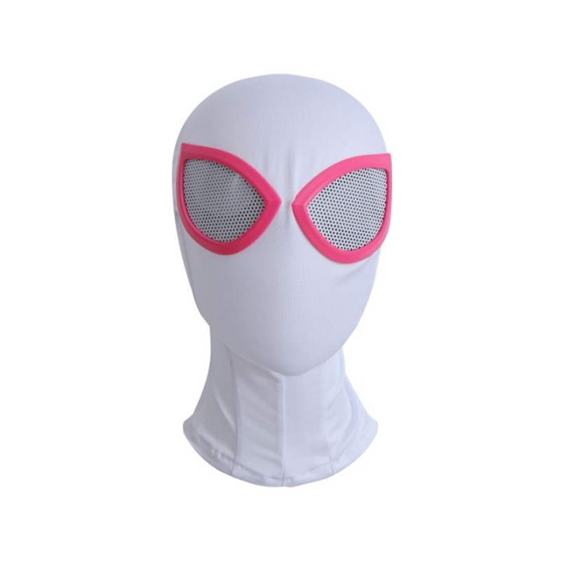 (06) Remy Miles Steel Spider Superhero Mask for Kids Adults with Spandex Lenses Halloween Cosplay Party Game Prop Performance