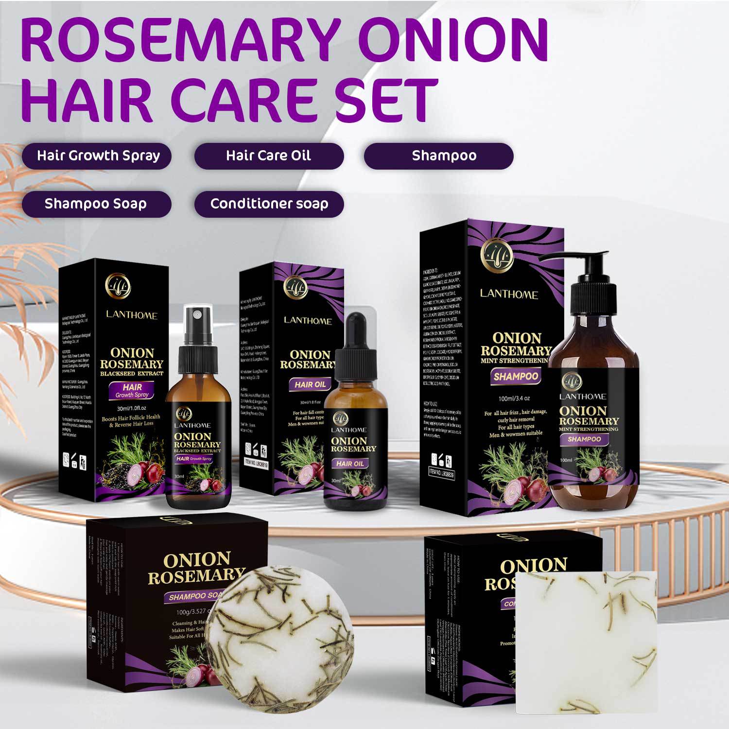Rosemary Onion Hair Care Solid Soap Bar Nourishing Scalp Strengthening Roots For Daily Cleansing And Repair