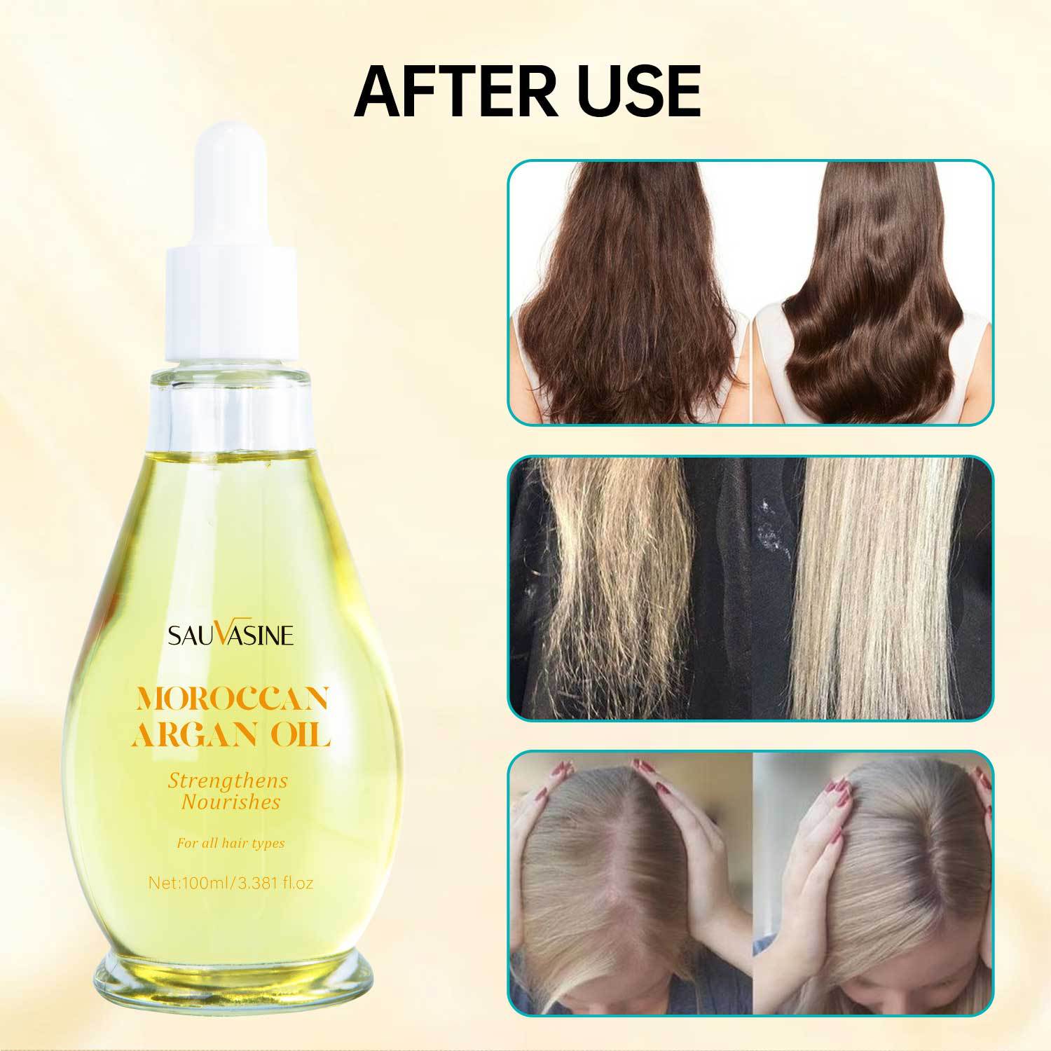 Moroccan Argan Hair Oil Nourishing Strengthening Smoothing For Dry Damaged Hair Daily Scalp And Strand Care 100ml