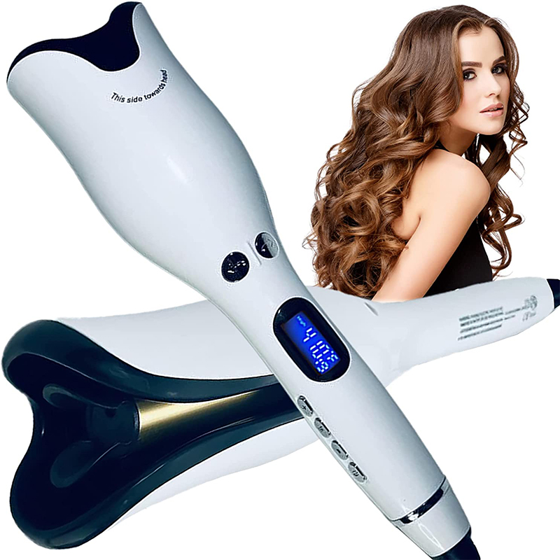 (Red) Curly Hair Artifact Multi Function Rose Curly Hair Stick Curling Iron Professional Styling Tools Wand Automatic Curling Iron