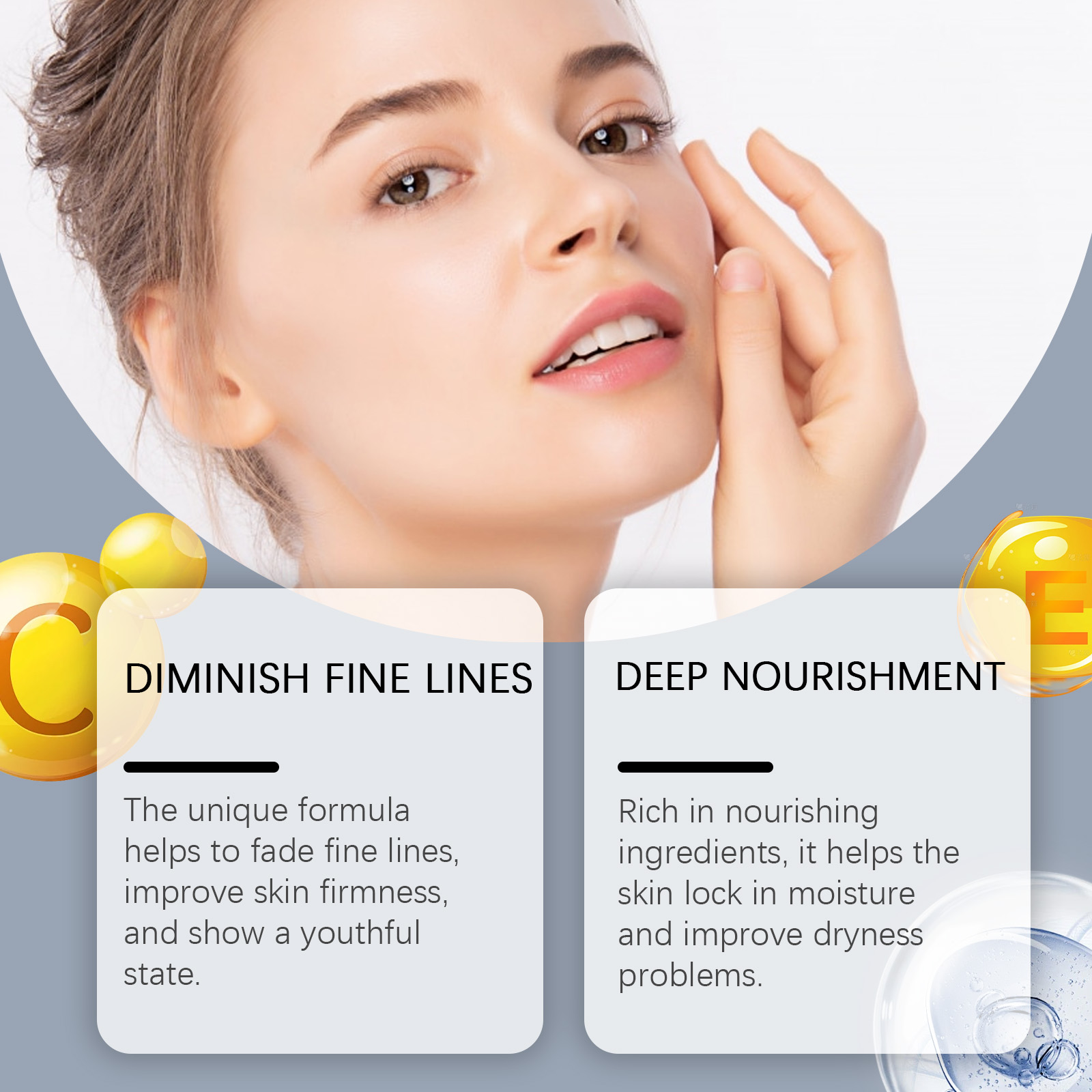 Firming Facial Essence Liquid Moisturizing Nourishing Boost Skin Elasticity Reduce Fine Lines Daily Face Care