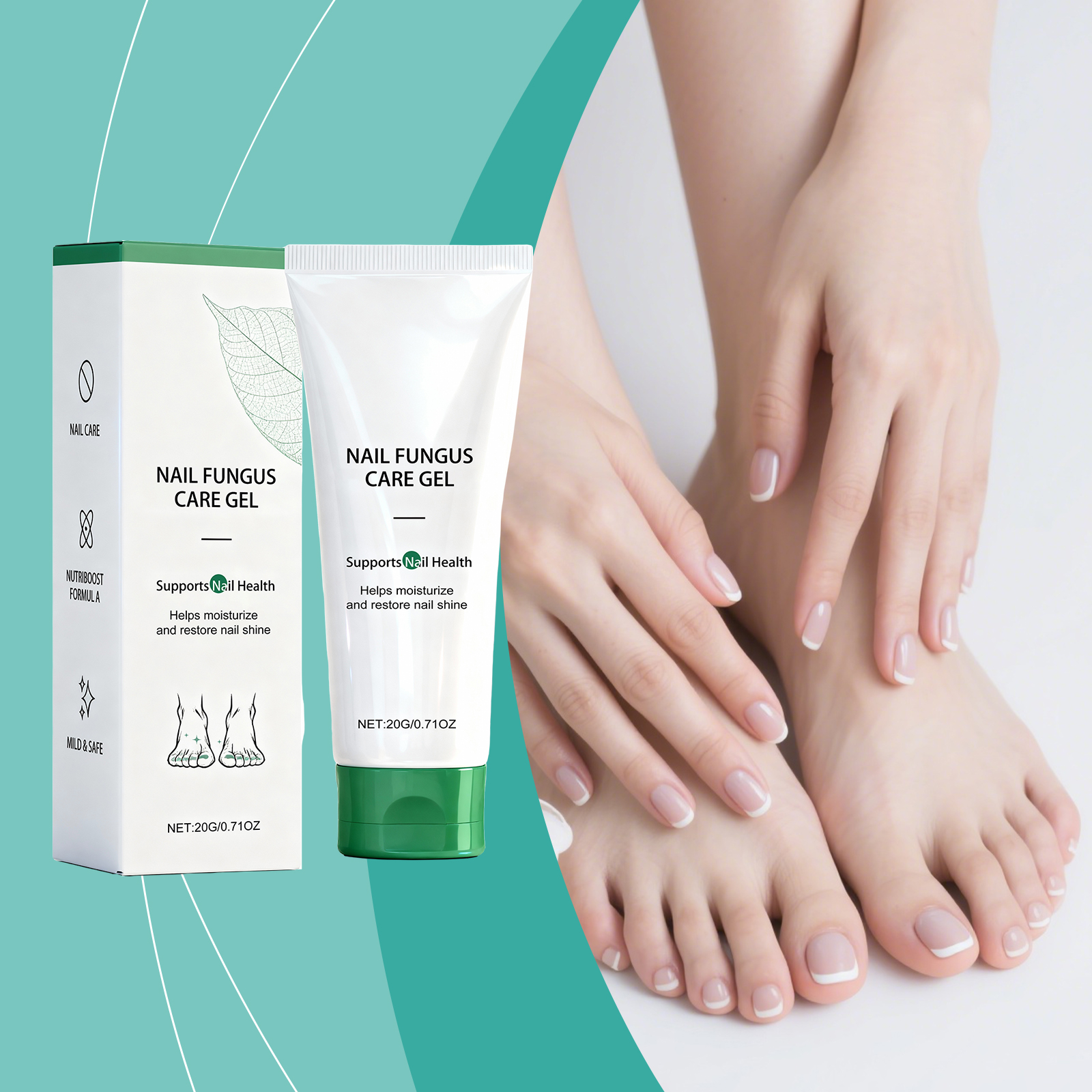 Nail Care Gel Mild Nourishing Hydrating Glossy Daily Cleansing Nail Surface Maintenance Gentle Protect Soft Shiny