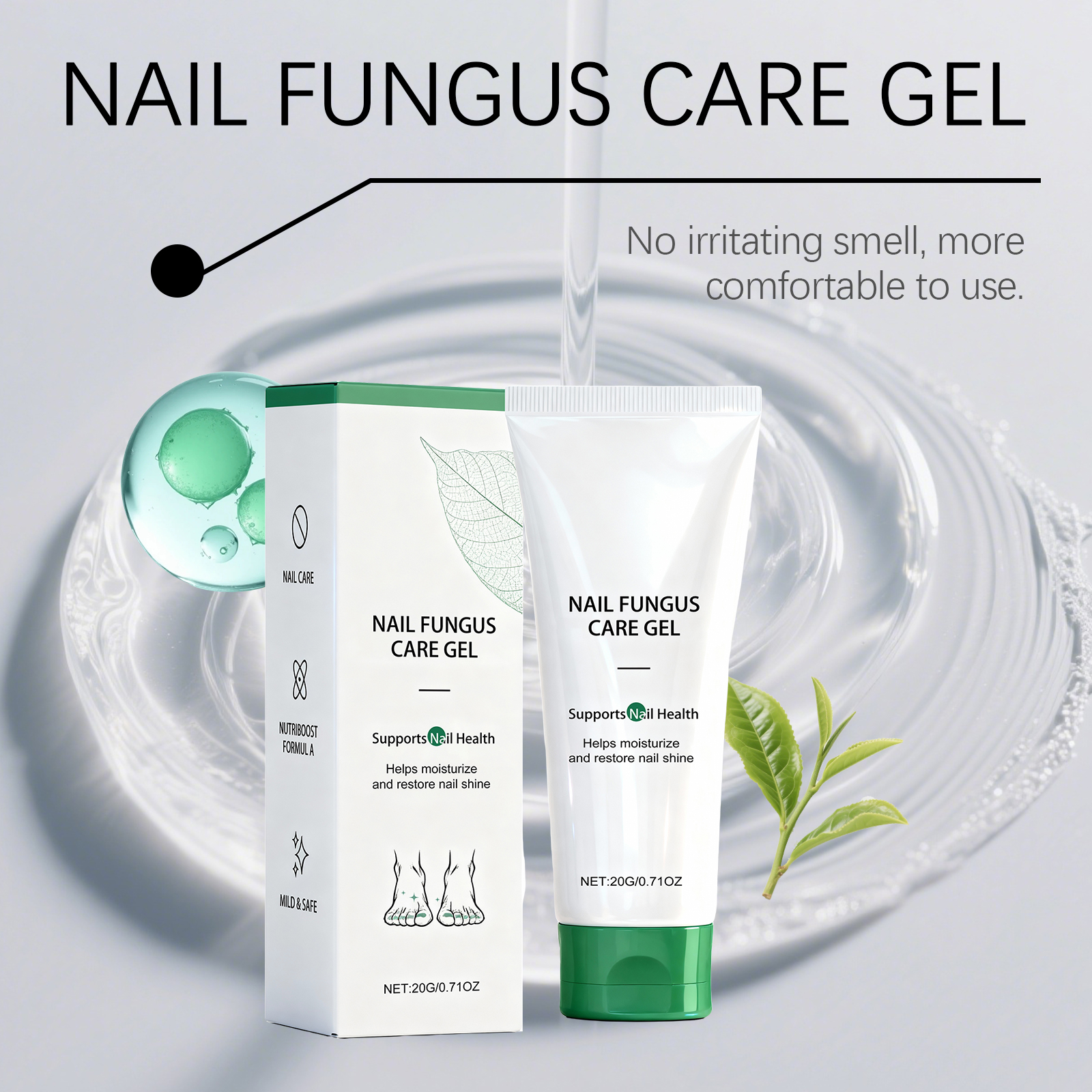 Nail Care Gel Mild Nourishing Hydrating Glossy Daily Cleansing Nail Surface Maintenance Gentle Protect Soft Shiny