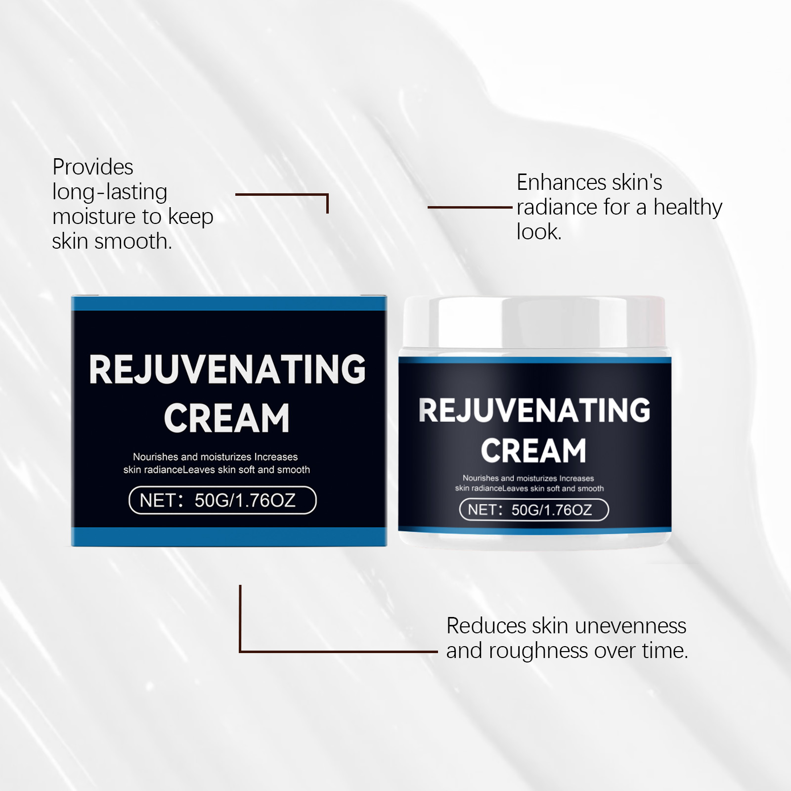 Skin Nourishing Brightening Cream Daily Moisturizing Smoothing Softening Rough Elastic Facial Skin Care Lotion