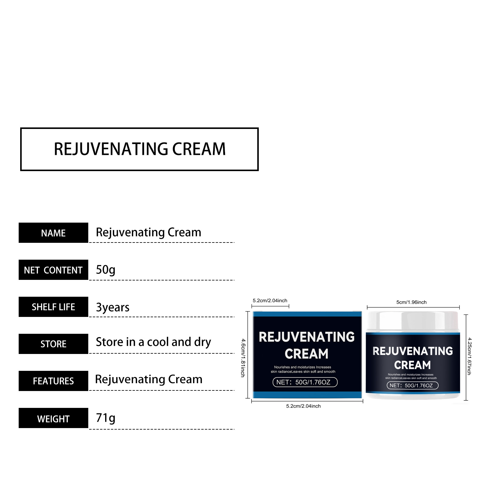 Skin Nourishing Brightening Cream Daily Moisturizing Smoothing Softening Rough Elastic Facial Skin Care Lotion