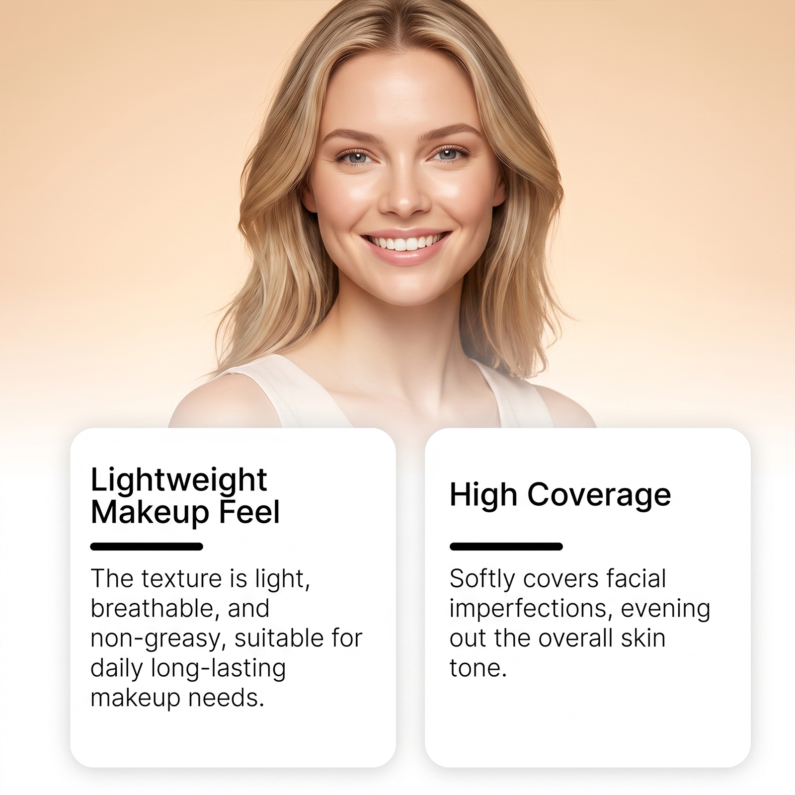 Conceal Foundation Delicate Soft Natural Sheer Longwear Even Skin Tone Refine Makeup Surface