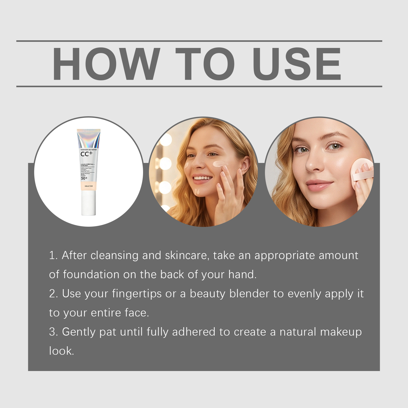 Conceal Foundation Delicate Soft Natural Sheer Longwear Even Skin Tone Refine Makeup Surface