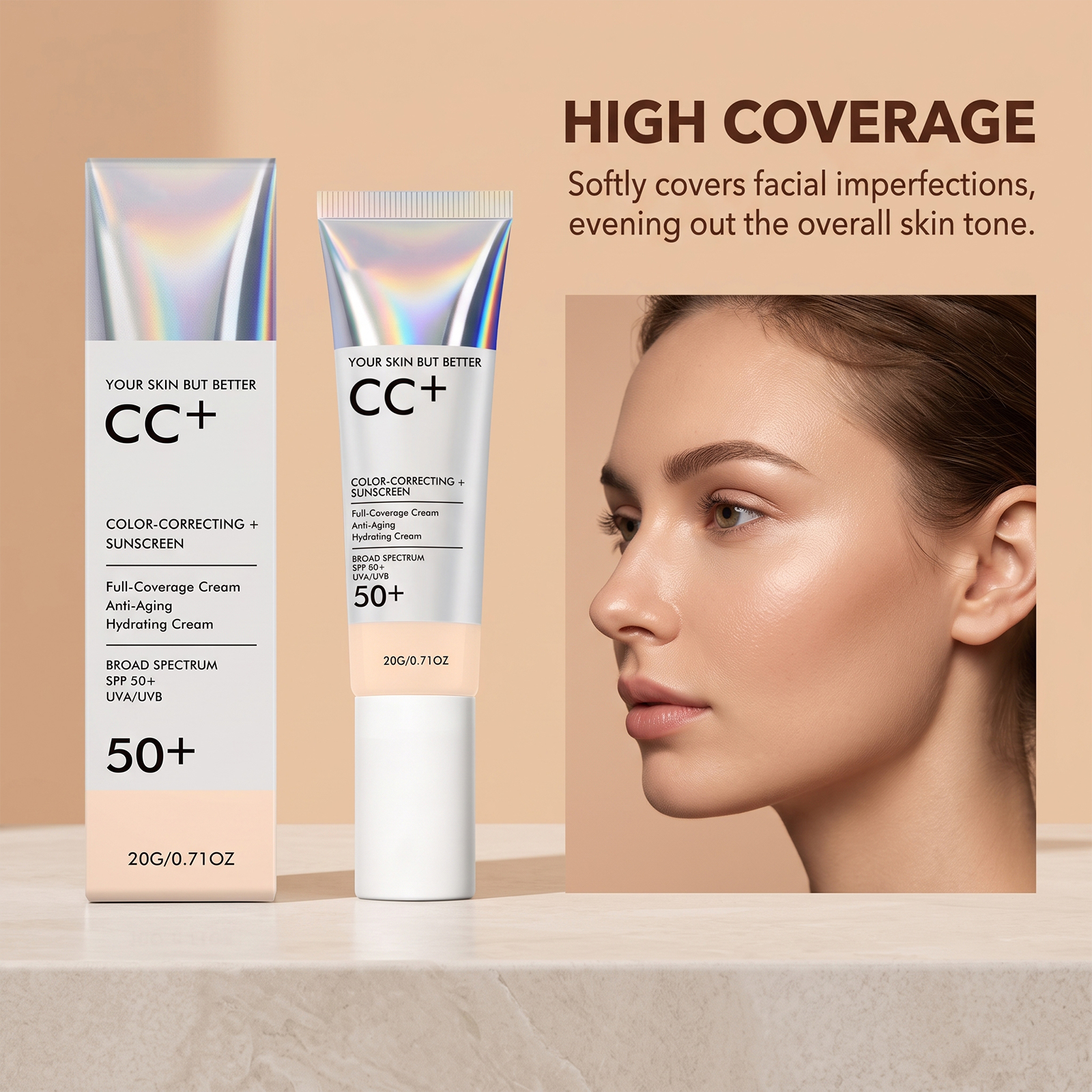 Conceal Foundation Delicate Soft Natural Sheer Longwear Even Skin Tone Refine Makeup Surface