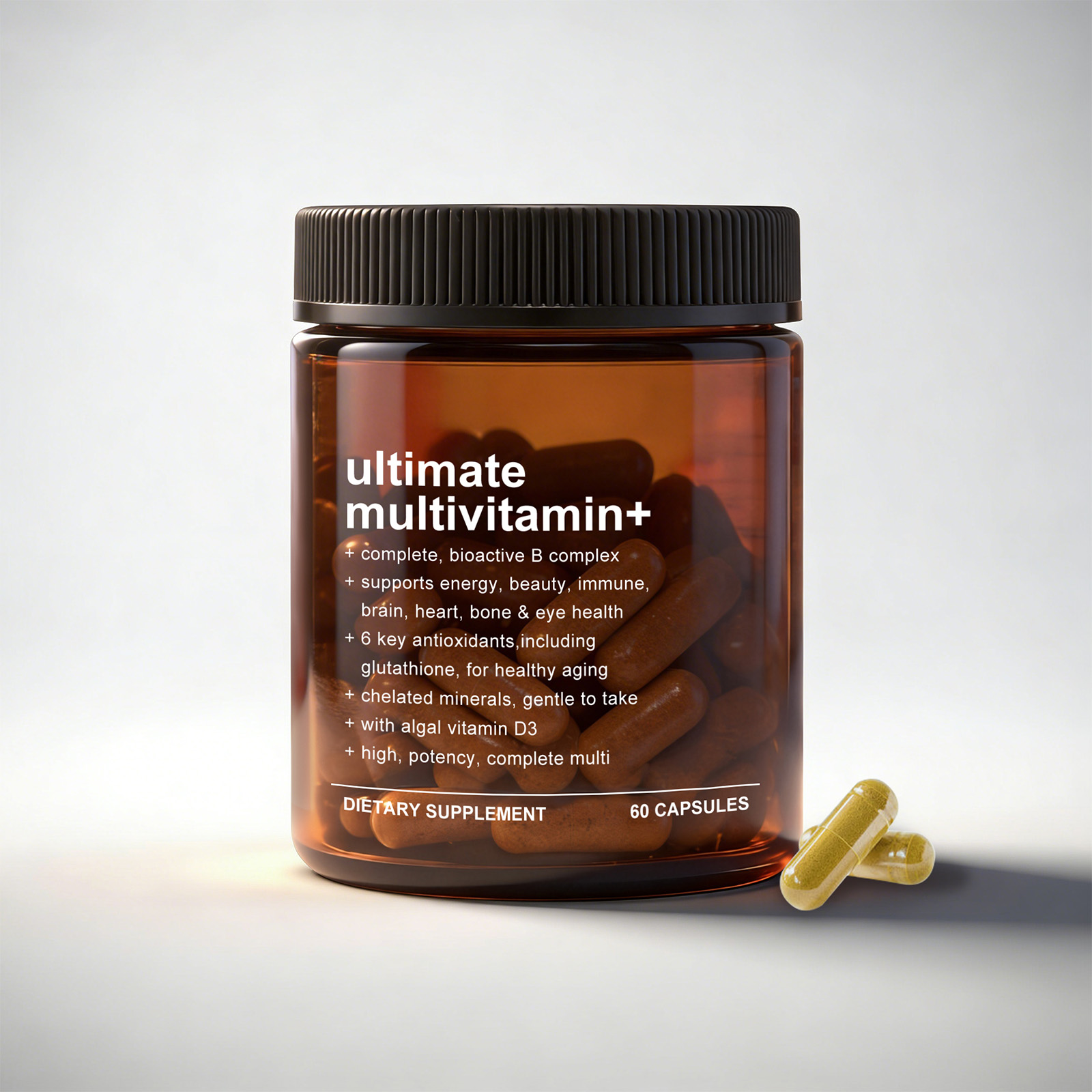 Body Care Capsules Boost Vitality Supplement Energy Mild Formula Daily Nourish Whole Body