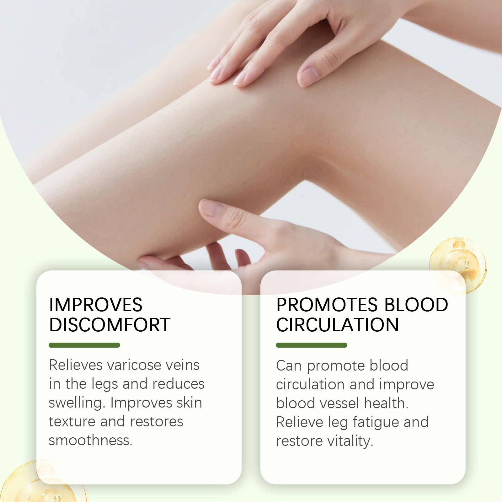 Leg Care Roller Nourish Moisturize Comfort Protect Skin Daily External Massage Treatment