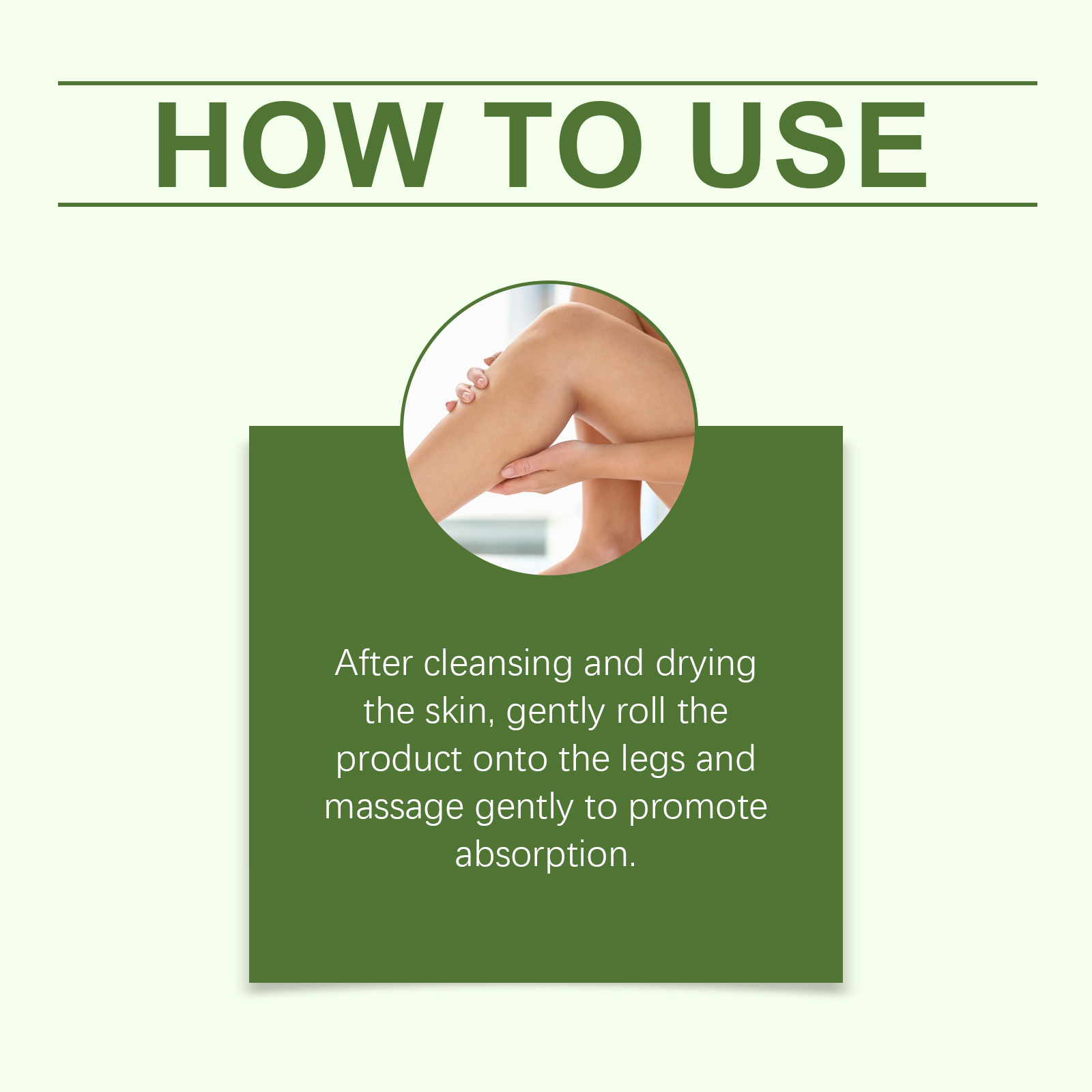 Leg Care Roller Nourish Moisturize Comfort Protect Skin Daily External Massage Treatment