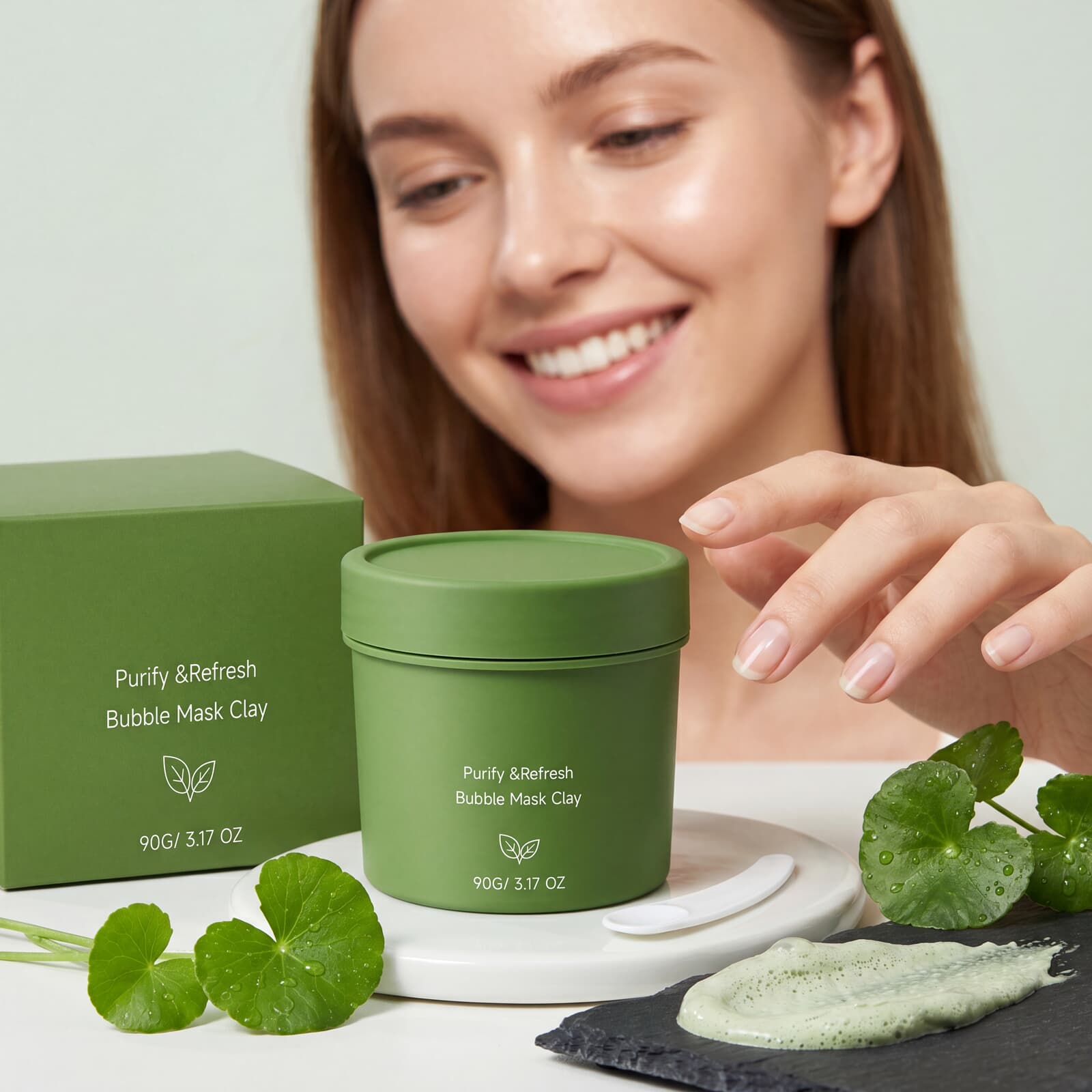 Bubble Cleansing Mask Gentle Exfoliating Pore Smoothing Brightening Skin Refreshing Spreadable Facial Skin Care