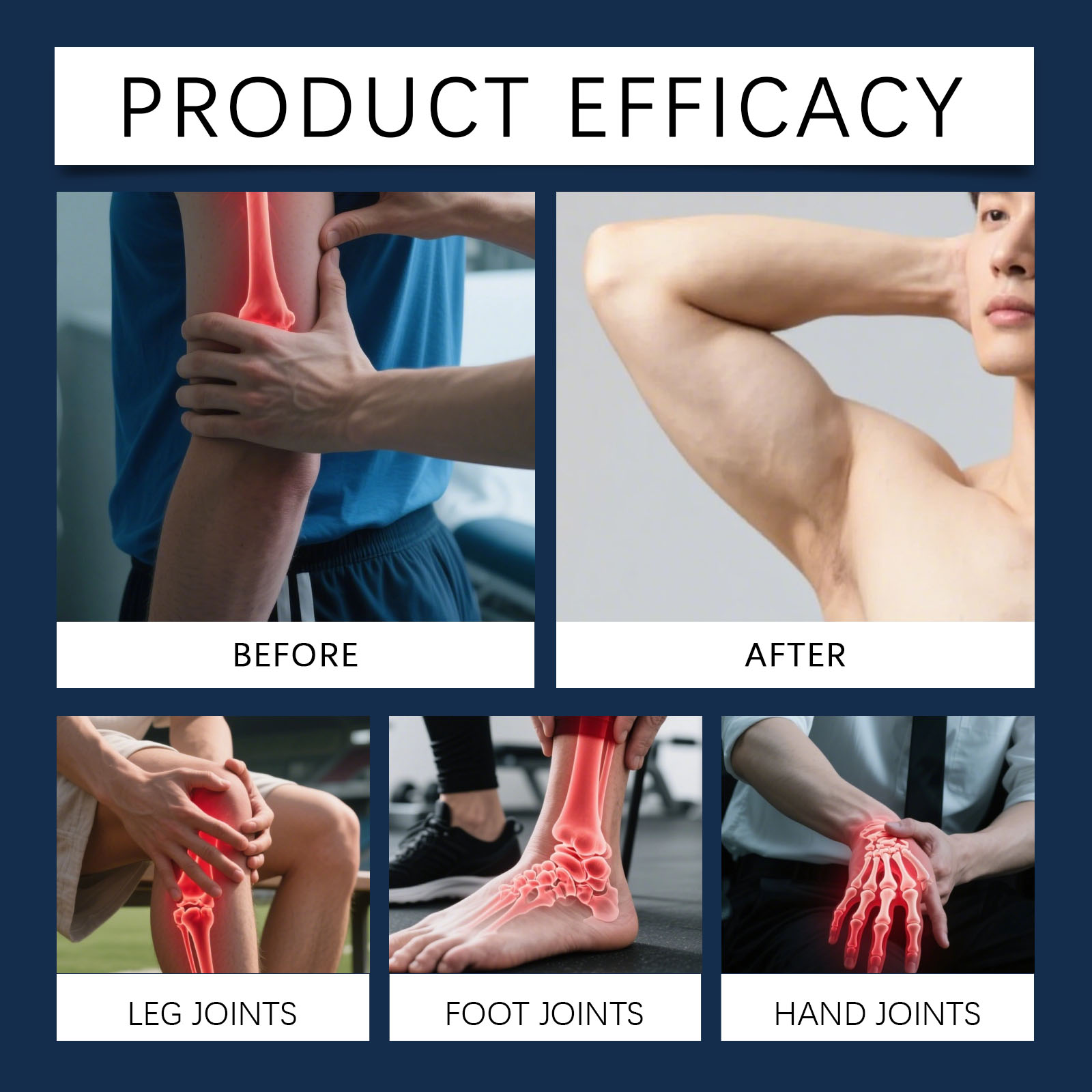 Joint Care Cream Mild Formula Massage Care Knee Joint Reduce Tight Light Texture Daily Maintenance