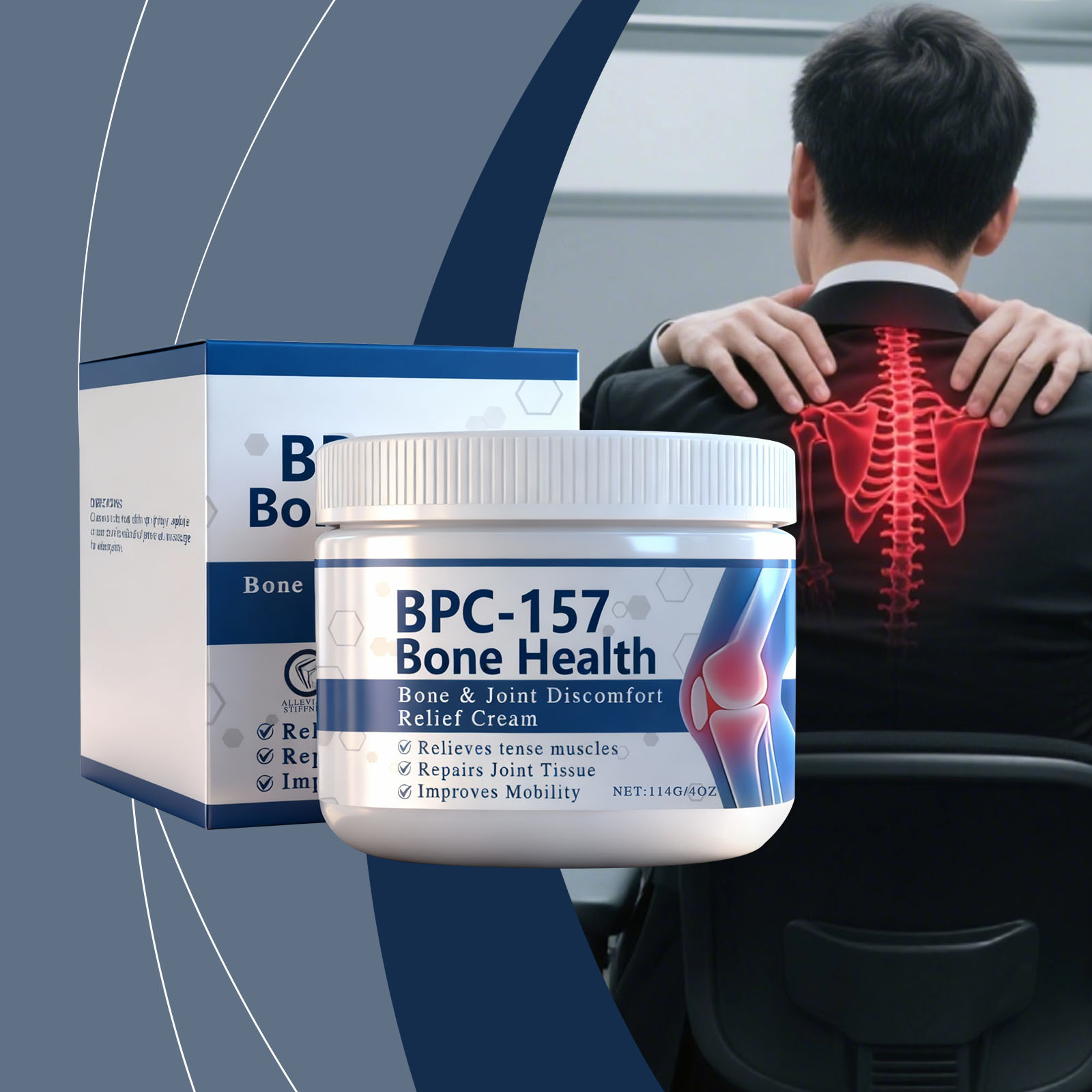 Joint Care Cream Mild Formula Massage Care Knee Joint Reduce Tight Light Texture Daily Maintenance