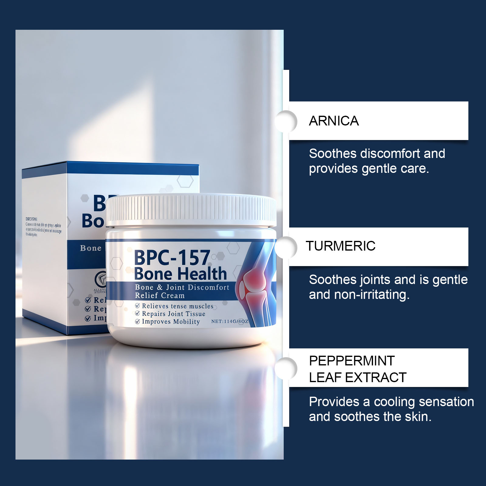 Joint Care Cream Mild Formula Massage Care Knee Joint Reduce Tight Light Texture Daily Maintenance