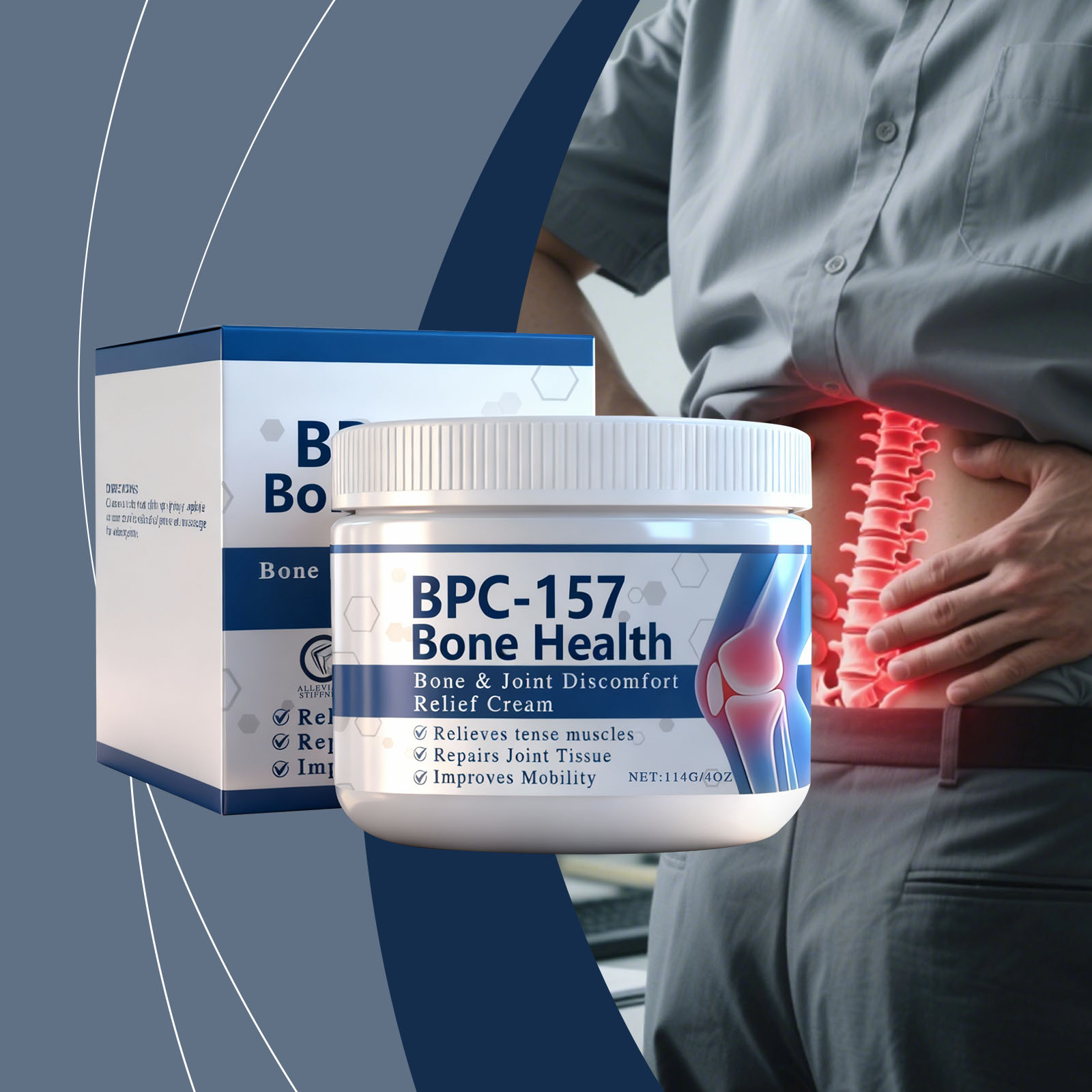 Joint Care Cream Mild Formula Massage Care Knee Joint Reduce Tight Light Texture Daily Maintenance