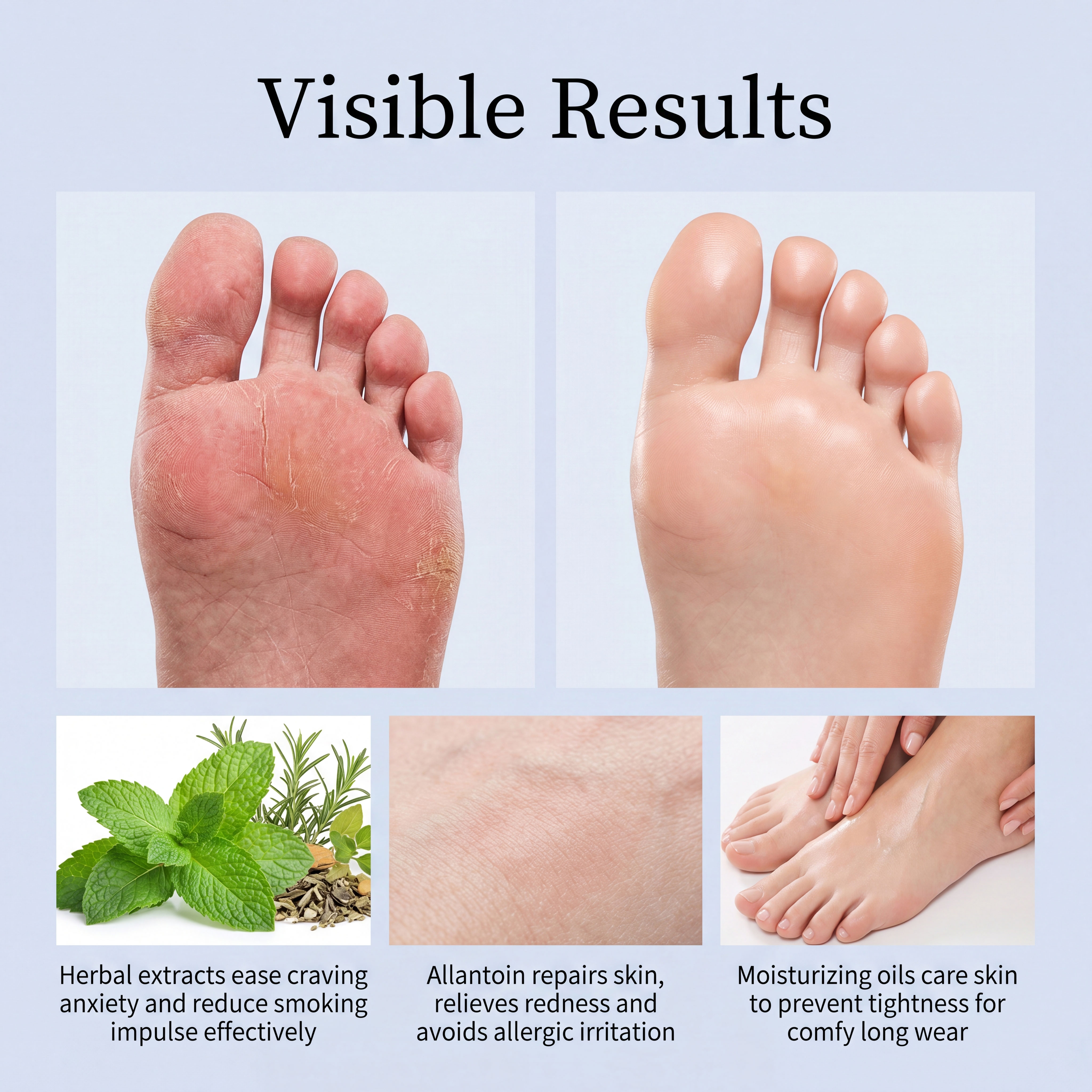 Body Care Patch Mild Ingredients Nourish Body Skin Moist Comfort Care Natural Skin Friendly Fit Foot Patch