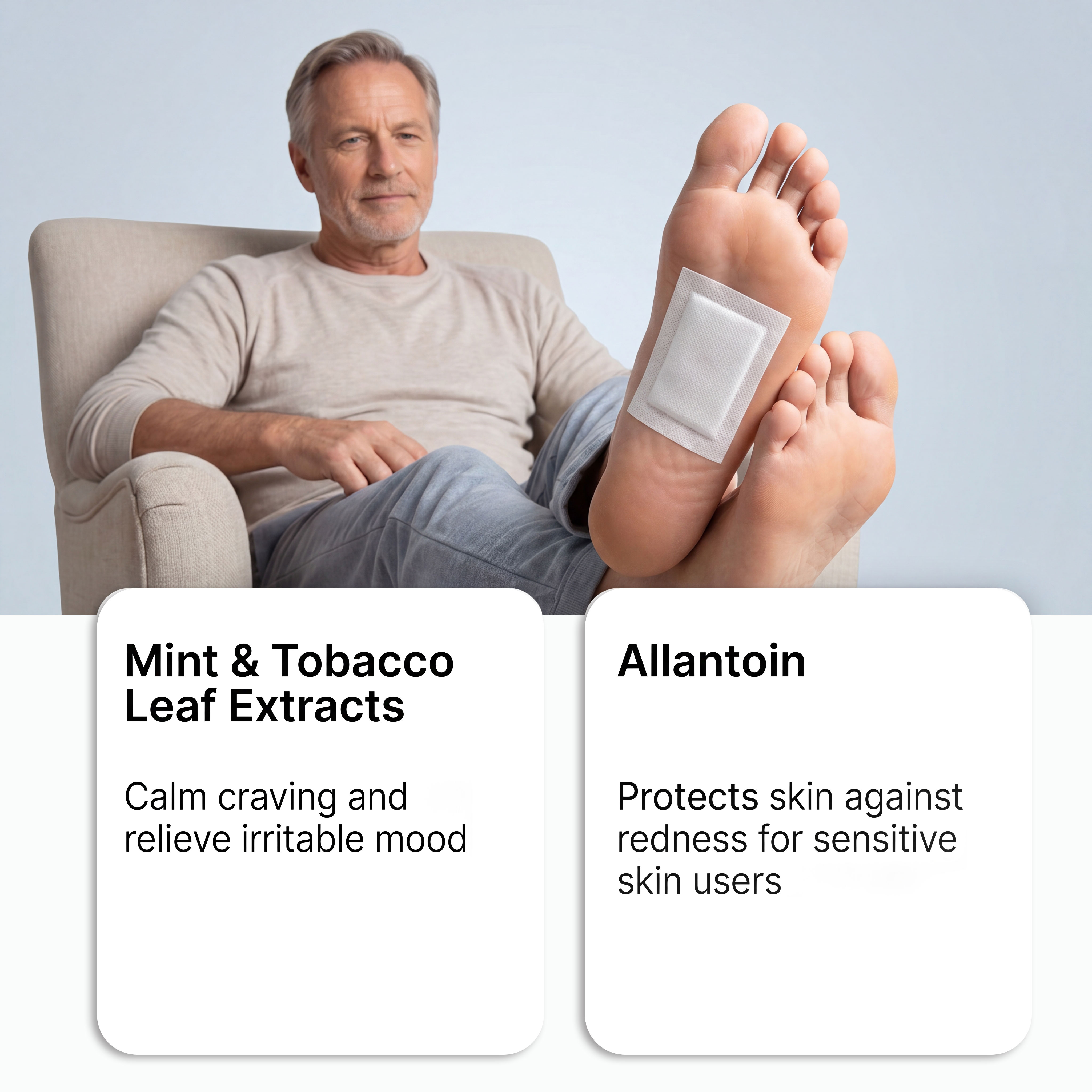 Body Care Patch Mild Ingredients Nourish Body Skin Moist Comfort Care Natural Skin Friendly Fit Foot Patch