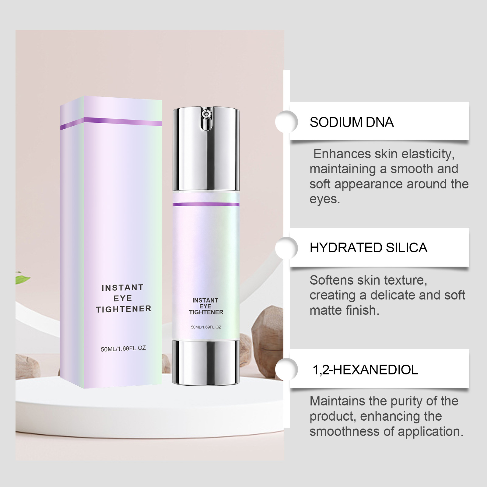 Eye Moisturizing Essence Nourishes Soothes Clear Delicate Smooth Glossy Hydrating Fresh Nonsticky Skin