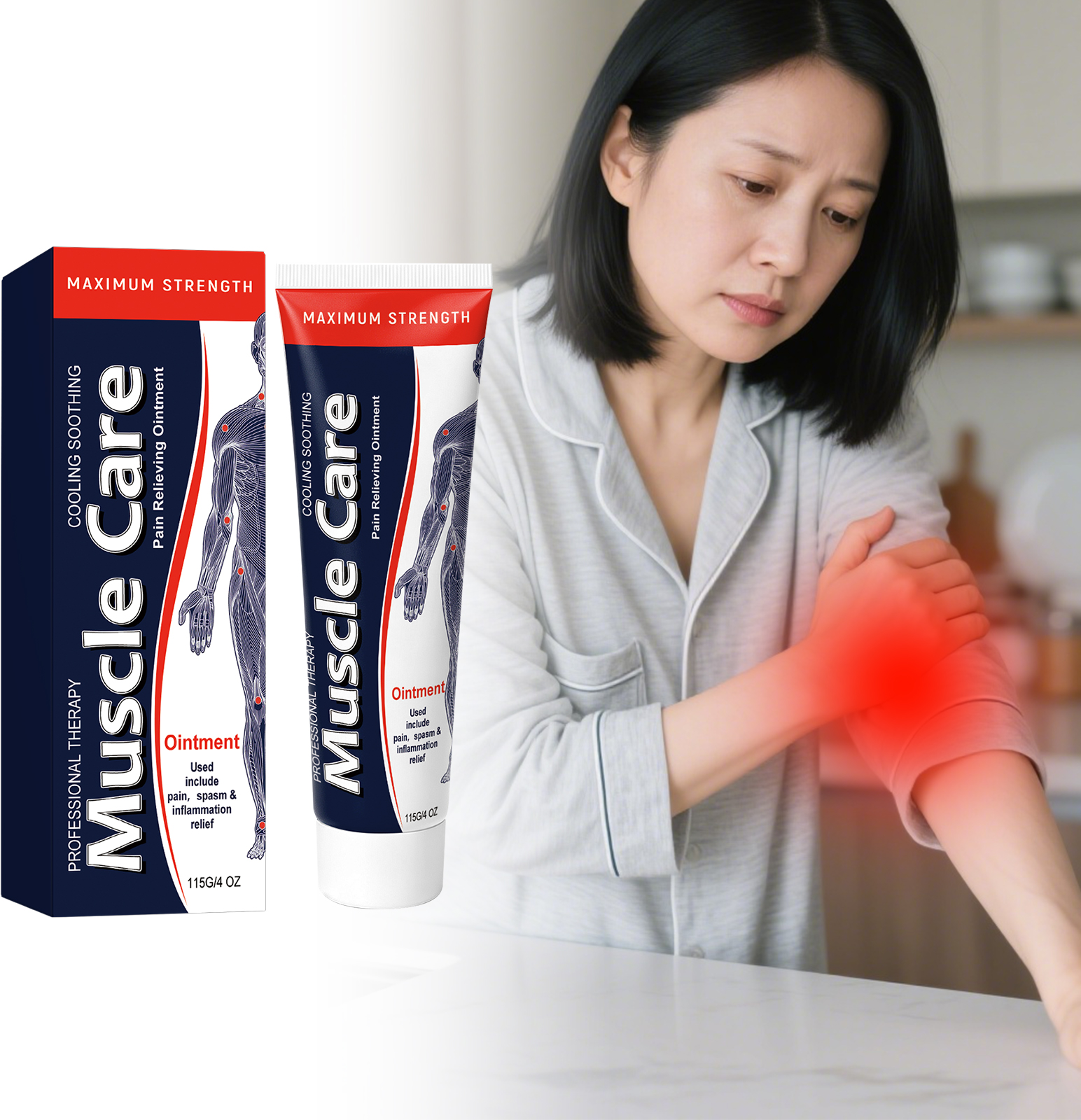 Body Care Cream Daily Soft Massage Mild Formula Comfort Care External Joint Use Skin Lotion