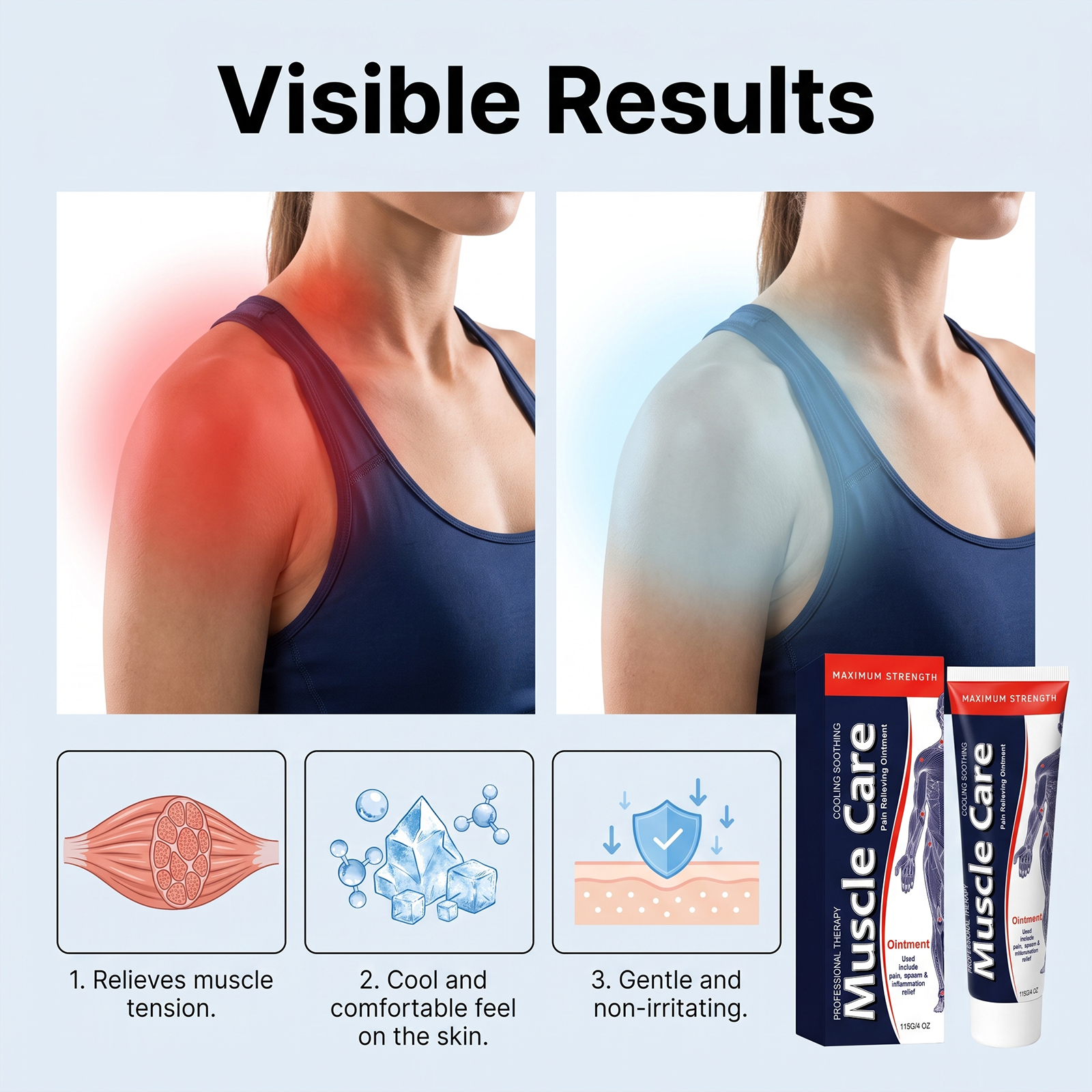 Body Care Cream Daily Soft Massage Mild Formula Comfort Care External Joint Use Skin Lotion
