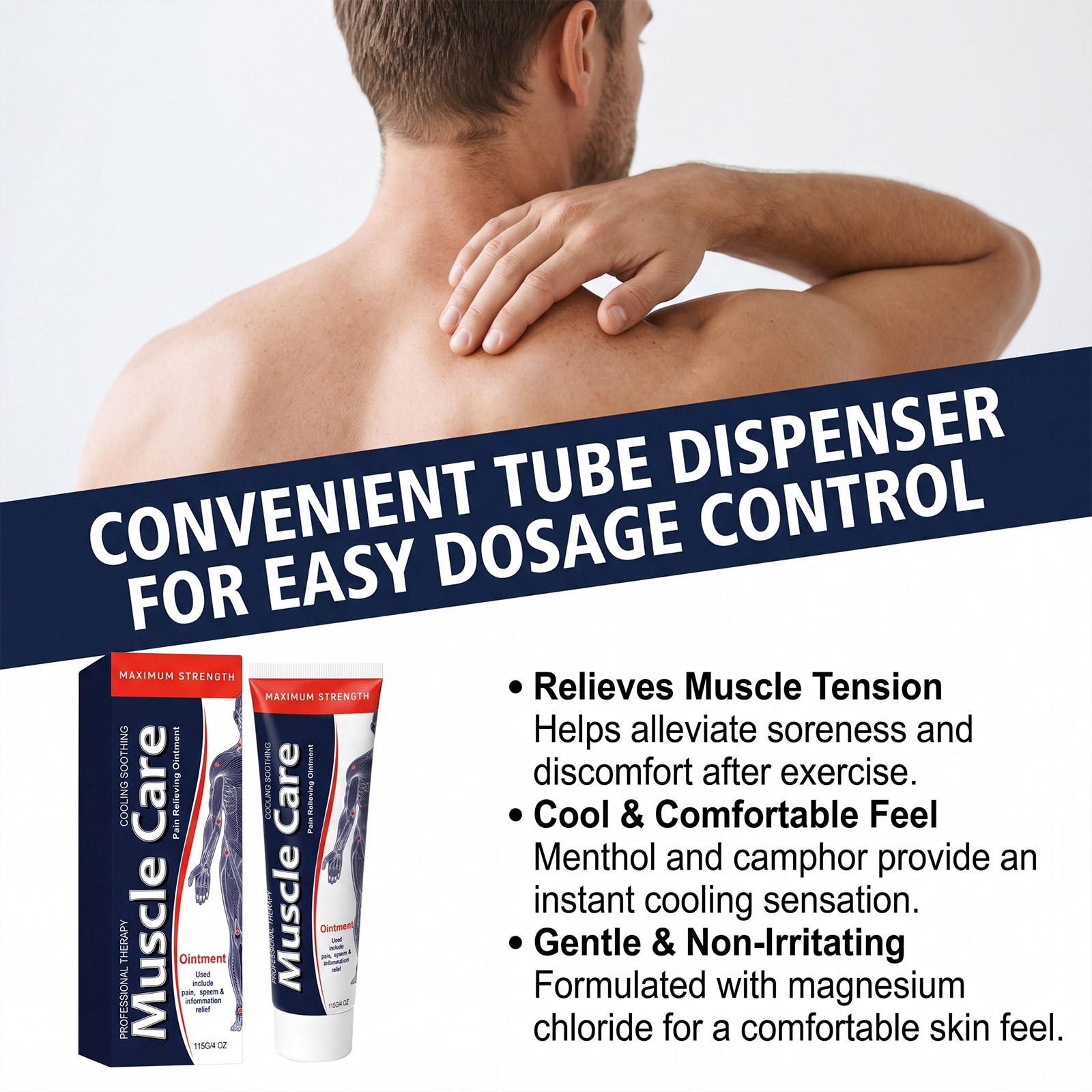 Body Care Cream Daily Soft Massage Mild Formula Comfort Care External Joint Use Skin Lotion