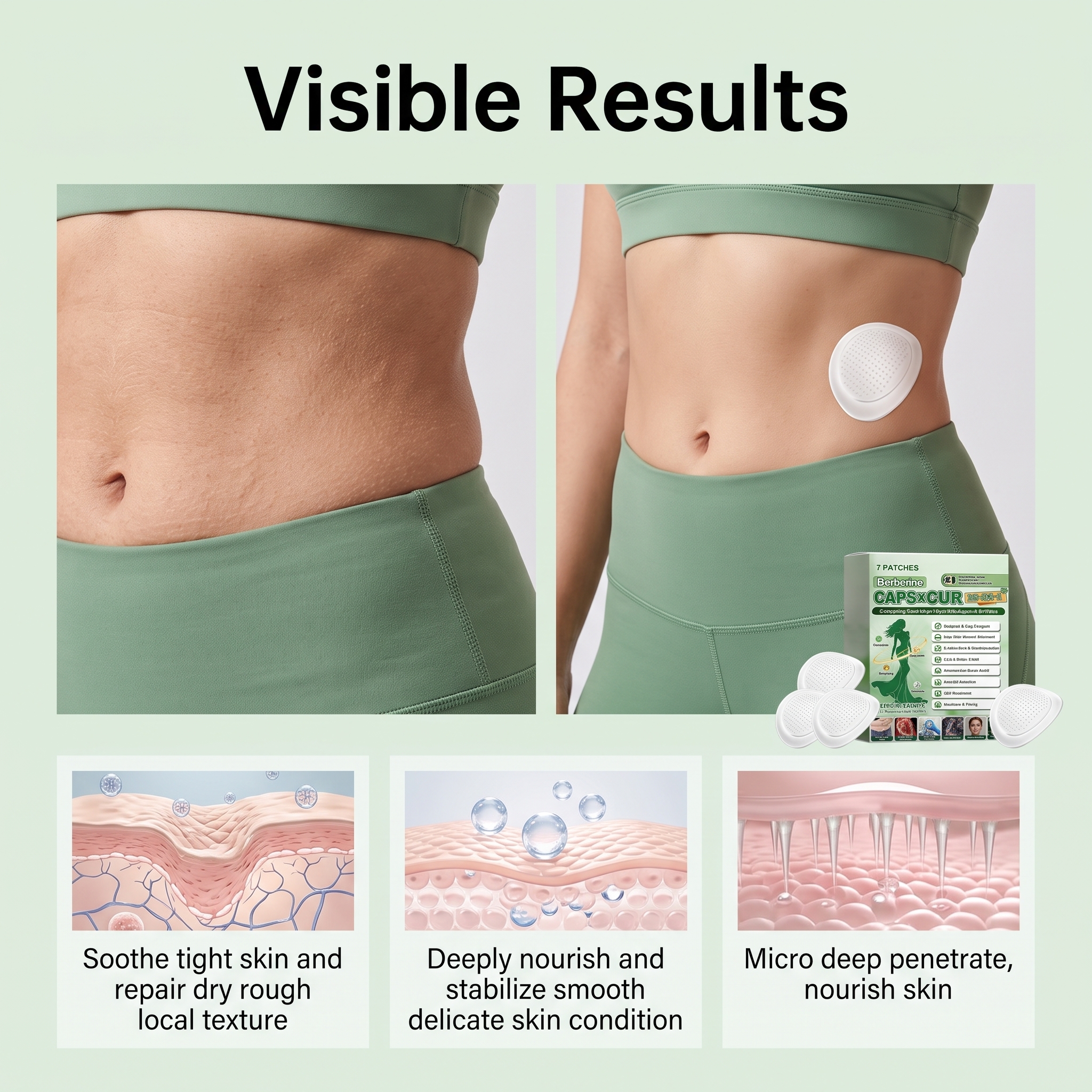 Body Care Patch Gentle Daily Skin Care Light Figure Close Fit Refreshing Breathable Convenient Maintenance Patch